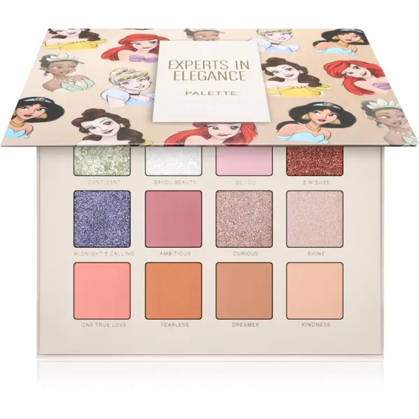 Mad Beauty Mad Beauty Disney Princess Experts In Elegance paleta sjenila za oči 12x2.5 g