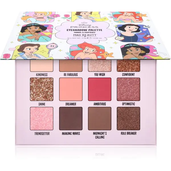 Mad Beauty Mad Beauty Disney Princess Express Yourself paleta sjenila za oči 12x2.5 g