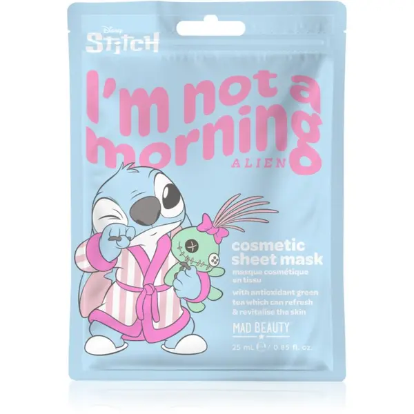 Mad Beauty Mad Beauty Disney Stitch hidratantna sheet maska s umirujućim djelovanjem 25 ml