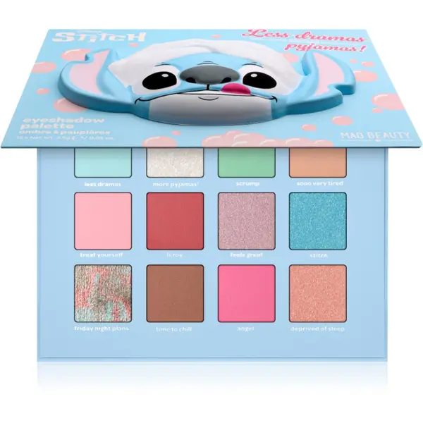 Mad Beauty Mad Beauty Disney Stitch Pamper paleta sjenila za oči 12x2.5 g