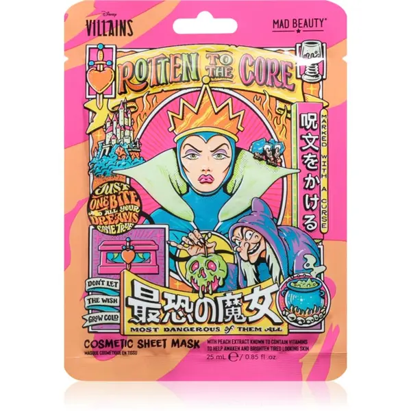 Mad Beauty Mad Beauty Disney Villains Evil Queen Sheet maska s hidratacijskim i revitalizirajućim učinkom 25 ml