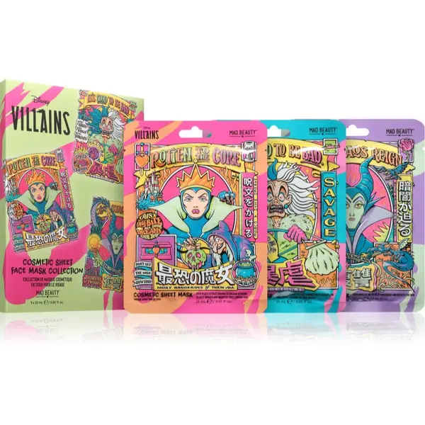 Mad Beauty Mad Beauty Disney Villains set sheet maski