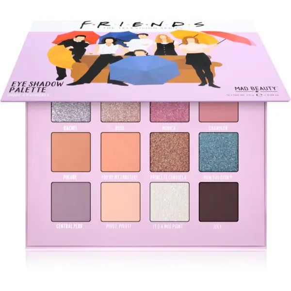 Mad Beauty Mad Beauty Friends paleta sjenila za oči 12x2.5 g