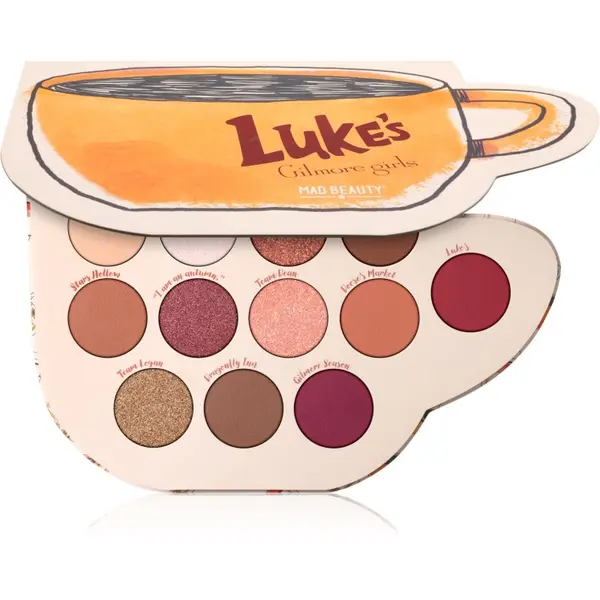 Mad Beauty Mad Beauty Gilmore Girls paleta sjenila za oči 12x2.5 g
