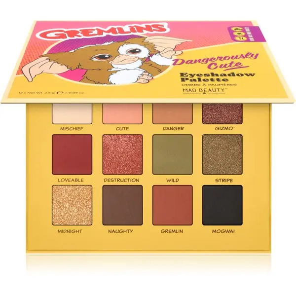 Mad Beauty Mad Beauty Gremlins paleta sjenila za oči 12x2.5 g