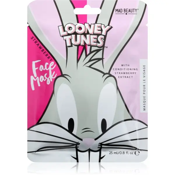 Mad Beauty Mad Beauty Looney Tunes Bugs Bunny hidratantna sheet maska s revitalizirajućim djelovanjem 25 ml