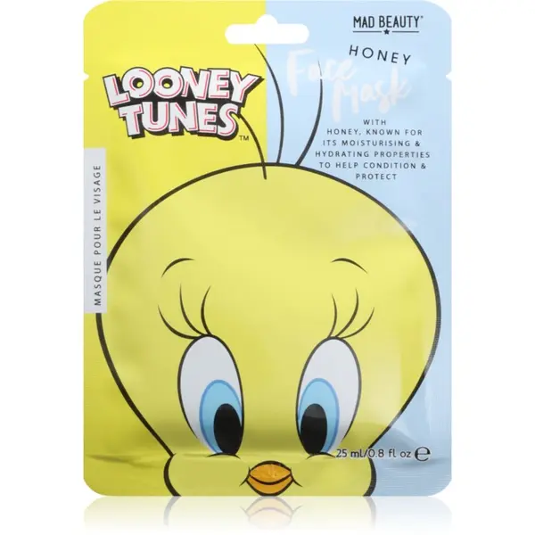 Mad Beauty Mad Beauty Looney Tunes Tweety hidratantna sheet maska s umirujućim djelovanjem 25 ml
