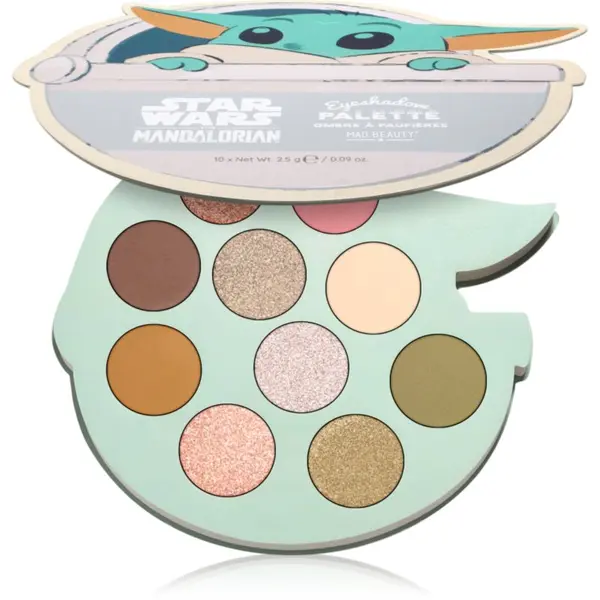 Mad Beauty Mad Beauty Star Wars Grogu paleta sjenila za oči 10x2.5 g