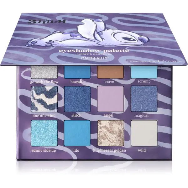 Mad Beauty Mad Beauty Stitch Denim paleta sjenila za oči 12x2.5 g