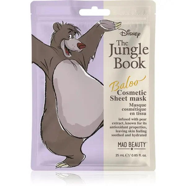 Mad Beauty Mad Beauty The Jungle Book Sheet Mask - Baloo Sheet maska 25 ml