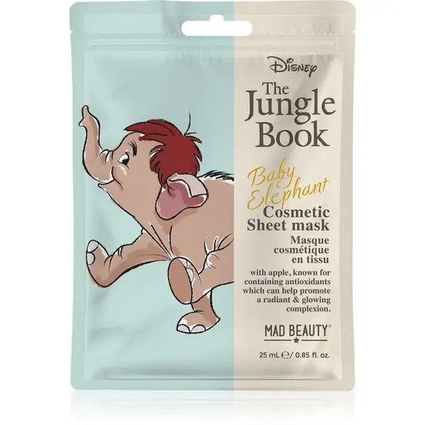 Mad Beauty Mad Beauty The Jungle Book Sheet Mask - Ele Sheet maska 25 ml