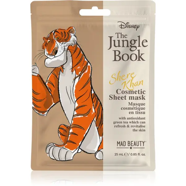 Mad Beauty Mad Beauty The Jungle Book Sheet Mask - Shere Khan Sheet maska 25 ml