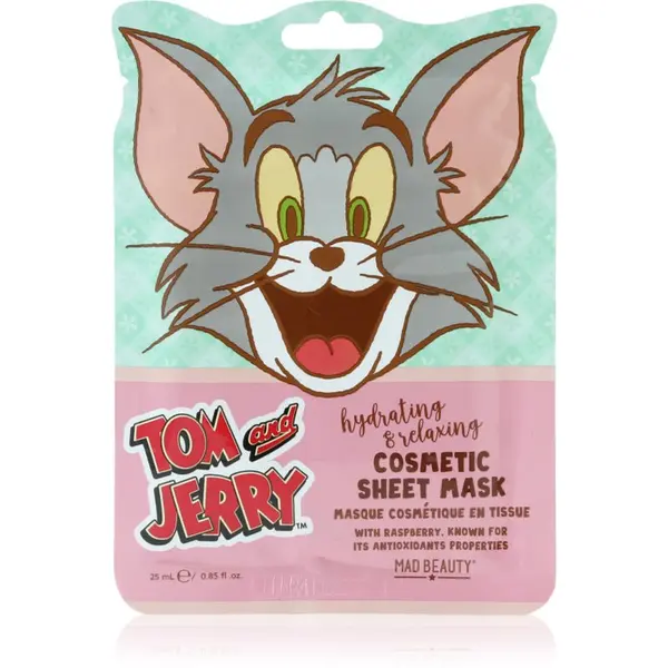 Mad Beauty Mad Beauty Tom & Jerry Sheet Mask - Tom hidratantna sheet maska s hijaluronskom kiselinom 1 kom