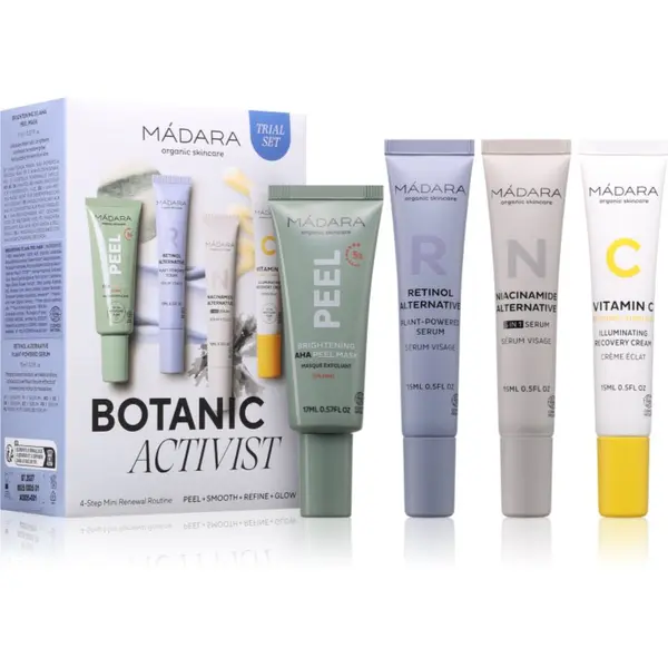 Mádara MÁDARA Botanic Activist 4-Step Mini Renewal Routine Set poklon set za regeneraciju i obnovu lica