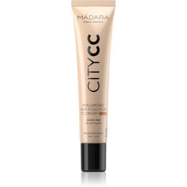 Mádara Mádara City CC CC krema za ujednačavanje tena SPF 15 nijansa Tan 40 ml