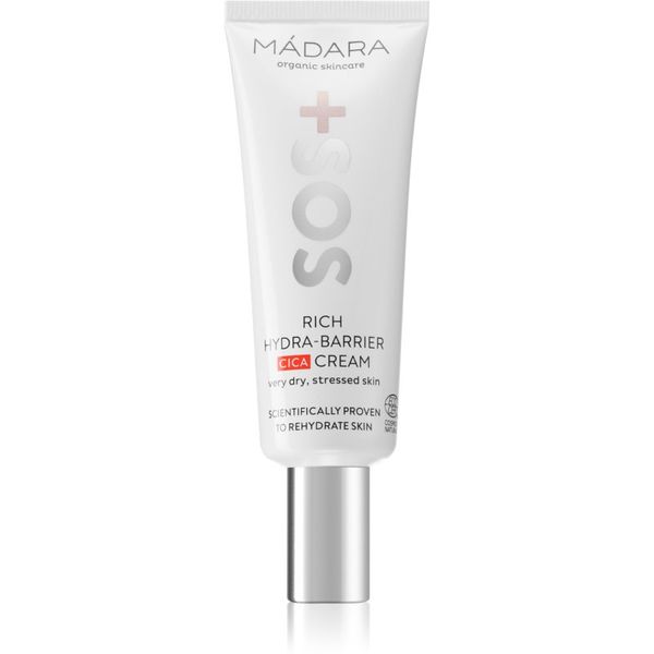 Mádara Mádara SOS+ Rich Hydra-Barrier CICA hidratantna krema za lice 40 ml