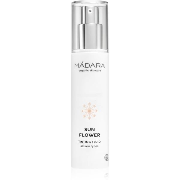 Mádara Mádara Sunflower fluid za toniranje za sve tipove kože Zlatá béžová 50 ml