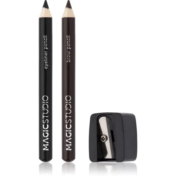 Magic studio Magic studio Eyeliner Pencil Brow & Sharpener set za oči i obrve 0.5 g