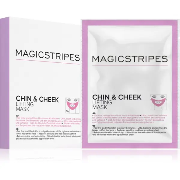 MAGICSTRIPES MAGICSTRIPES Chin & Cheek Lifting Mask učvršćujuća hidrogel maska za bradu i lice 5 kom