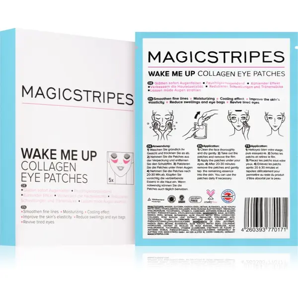 MAGICSTRIPES MAGICSTRIPES Wake Me Up Collagen Eye Patches kolagenska maska za područje oko očiju protiv znakova umora 5 kom