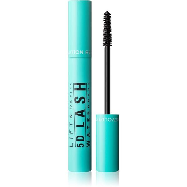 Makeup Revolution Makeup Revolution 5D Lash vodootporna maskara za produljenje i ekstra volumen trepavica nijansa Black 14 ml