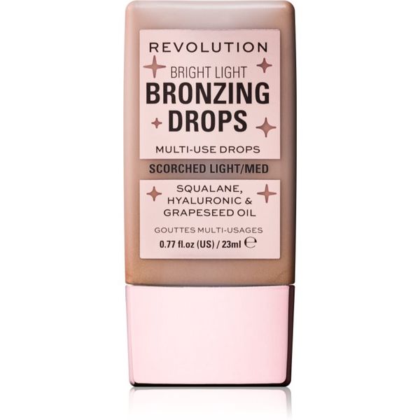 Makeup Revolution Makeup Revolution Bright Light Bronzing Drops tekući bronzer nijansa Bronze Scorched 23 ml