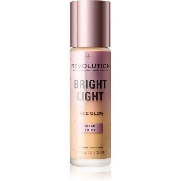 Makeup Revolution Makeup Revolution Bright Light svjetlucavi fluid za toniranje nijansa Gleam Light 23 ml