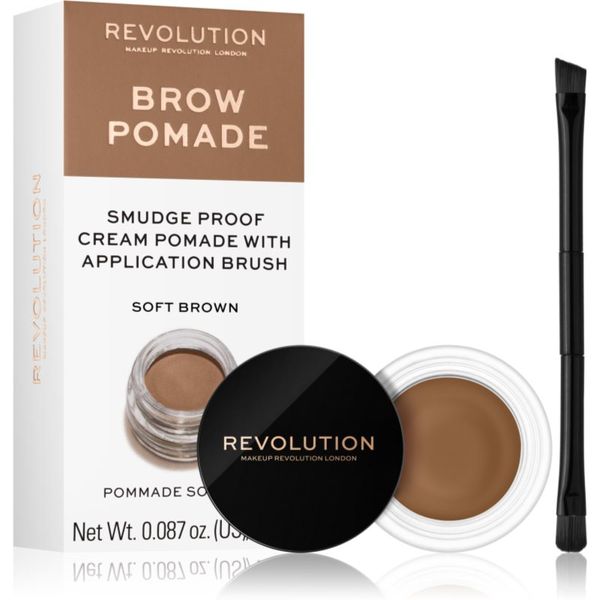 Makeup Revolution Makeup Revolution Brow Pomade pomada za obrve nijansa Soft Brown 2.5 g