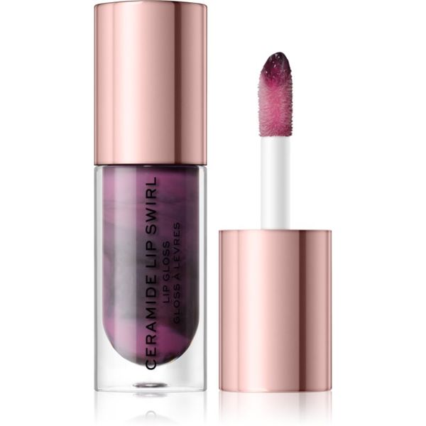 Makeup Revolution Makeup Revolution Ceramide Swirl hidratantno sjajilo za usne nijansa Cherry Mauve 4,5 ml