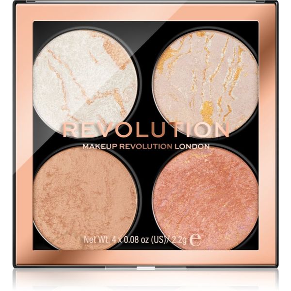 Makeup Revolution Makeup Revolution Cheek Kit paleta za lice nijansa Take a Breather 4 x 2.2 g