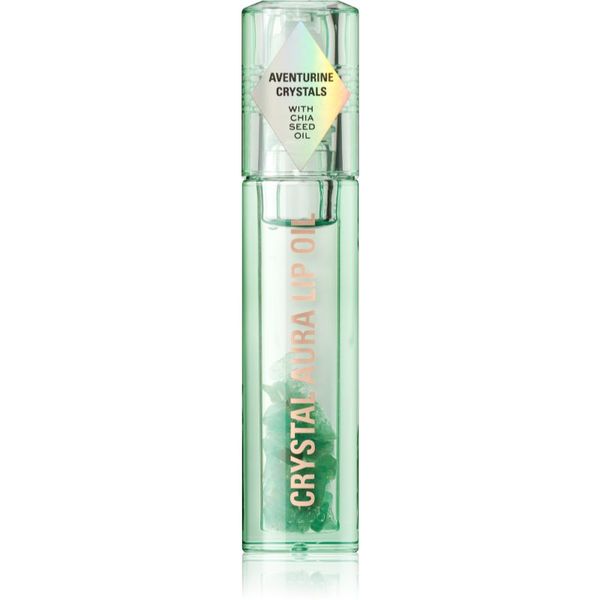 Makeup Revolution Makeup Revolution Crystal Aura ulje za usne za ishranu i hidrataciju nijansa Aventurine Cucumber 2,5 ml