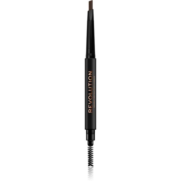 Makeup Revolution Makeup Revolution Duo Brow Definer precizna olovka za obrve nijansa Medium Brown 0,25 g