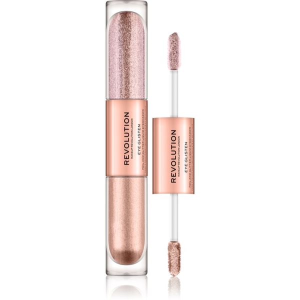 Makeup Revolution Makeup Revolution Eye Glisten tekuće sjenilo za oči nijansa Adored By You 2 x 2.2 ml