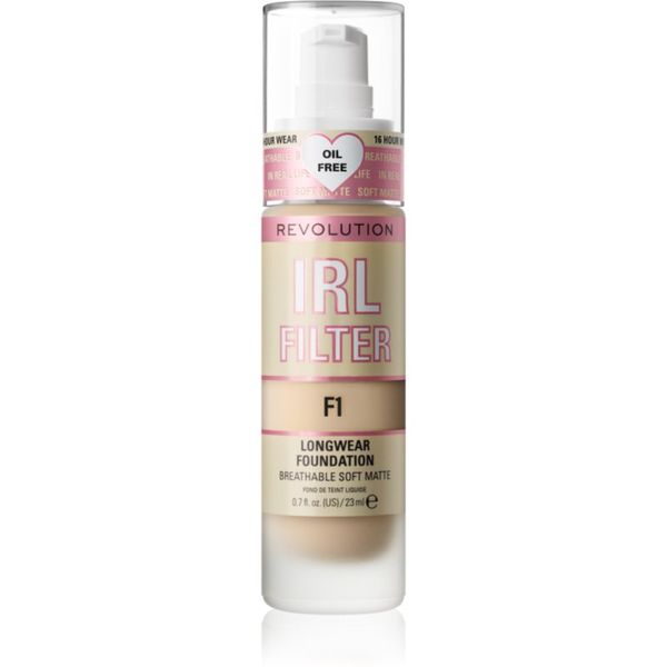 Makeup Revolution Makeup Revolution IRL Filter dugotrajni matirajući puder nijansa F1 23 ml