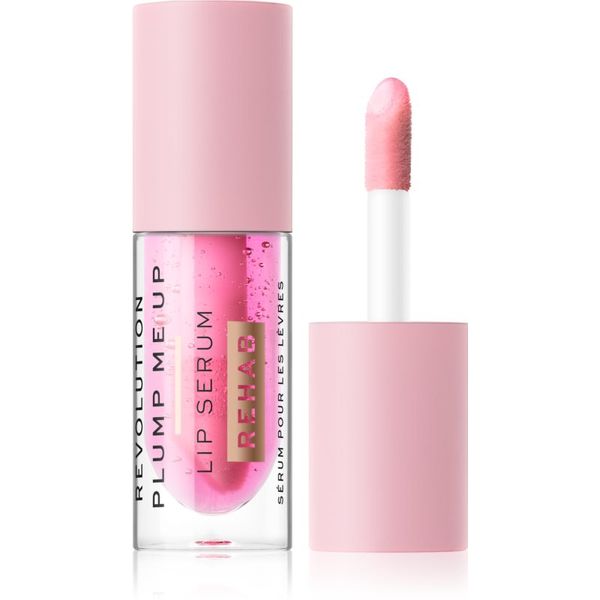 Makeup Revolution Makeup Revolution Rehab obnavljajući serum za volumen usana nijansa Pink Glaze 4,6 ml