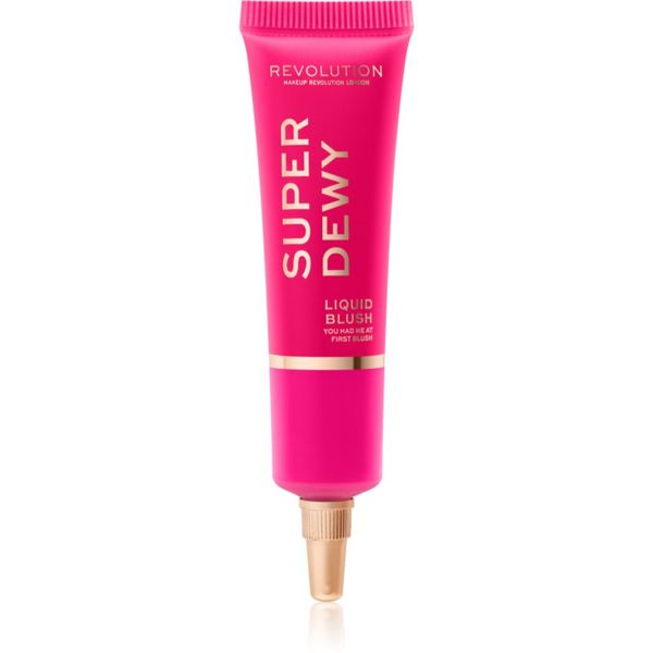 Makeup Revolution Makeup Revolution Superdewy tekuće rumenilo nijansa You Had Me at First 15 ml