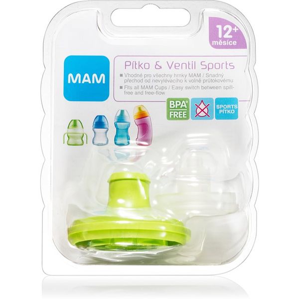 MAM MAM Baby Bottles Spout & Valve Sports set za djecu 12m+ 1 kom