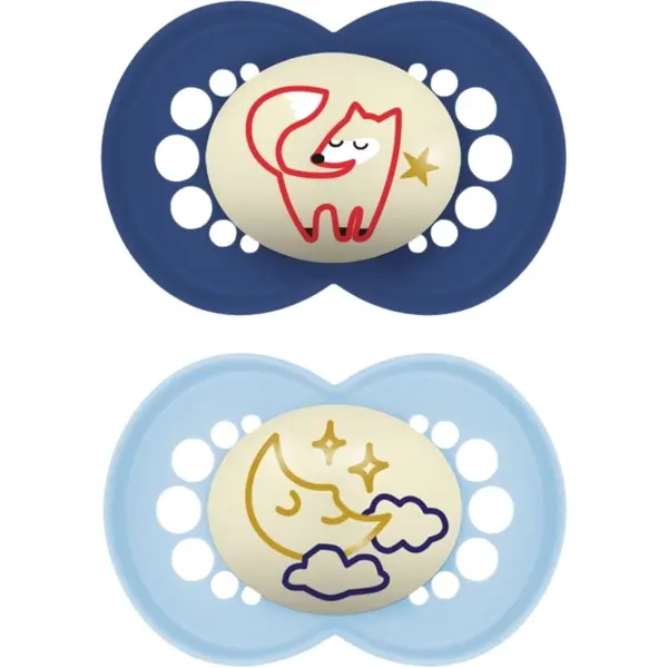MAM MAM Original Night 16m+ duda Blue/ Dark Blue 2 kom