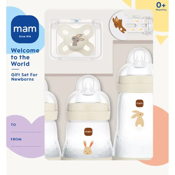 MAM MAM Welcome to the World 0m+ poklon set za bebe Beige 1 kom