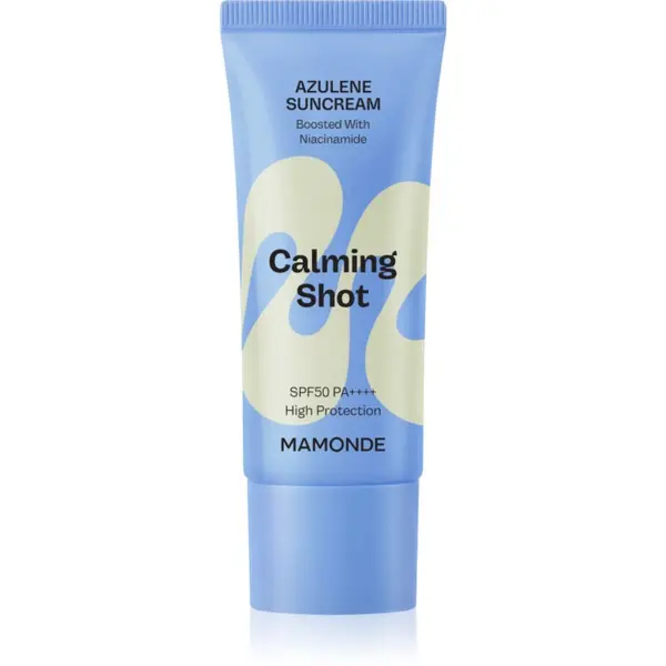 MAMONDE MAMONDE Calming Shot Azulene Suncream zaštitna krema za lice s umirujućim djelovanjem SPF 50+ 35 ml