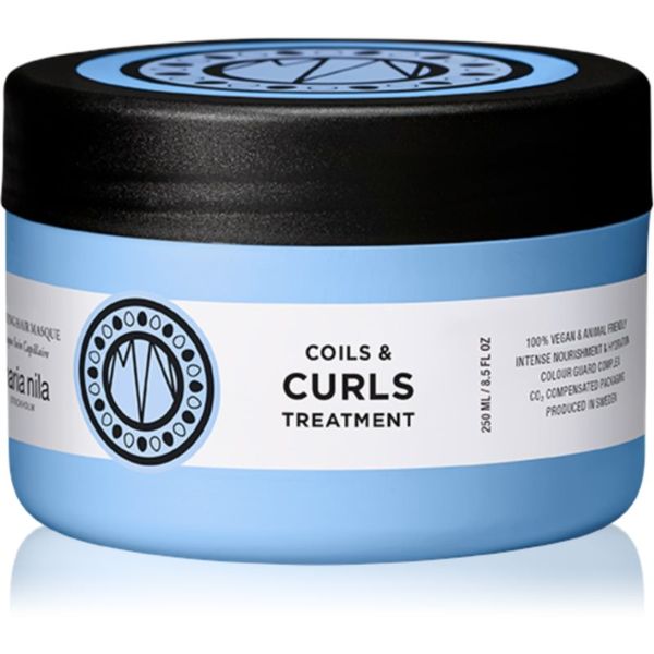 Maria Nila Maria Nila Coils & Curls Treatment Mask hranjiva maska za valovitu i kovrčavu kosu 250 ml