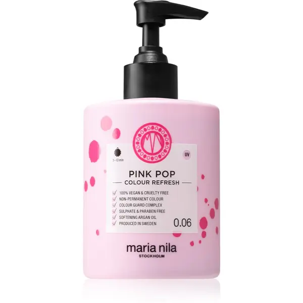 Maria Nila Maria Nila Colour Refresh Pink Pop blaga hranjiva maska bez trajnih pigmenata traje 4 – 10 pranja 0.06 300 ml