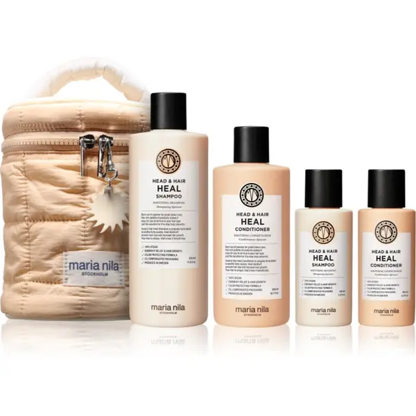 Maria Nila Maria Nila Head & Hair Heal Beauty Bag poklon set protiv peruti i opadanja kose 4 kom