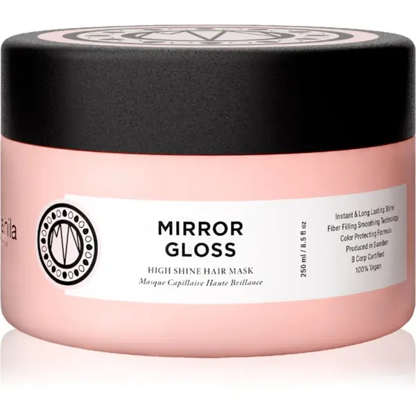 Maria Nila Maria Nila Mirror Gloss Mask maska za dubinsku njegu za sjajnu i mekanu kosu 250 ml