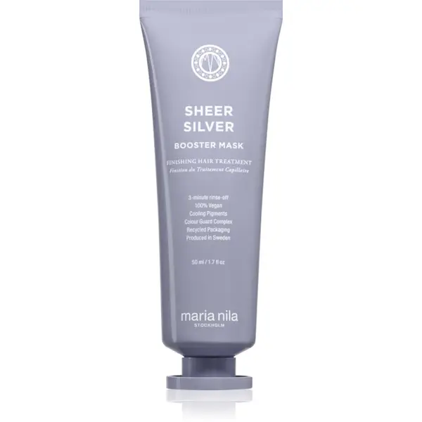 Maria Nila Maria Nila Sheer Silver Booster Mask maska za dubinsku njegu s ljubičastim pigmentom 50 ml