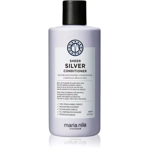 Maria Nila Maria Nila Sheer Silver Conditioner hidratantni regenerator za neutralizaciju žutih tonova bez sulfata 300 ml