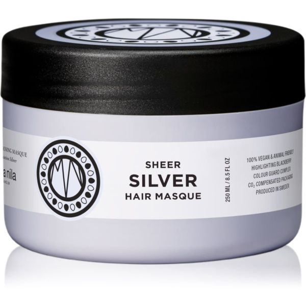 Maria Nila Maria Nila Sheer Silver Masque hidratantna i hranjiva maska za plavu kosu 250 ml