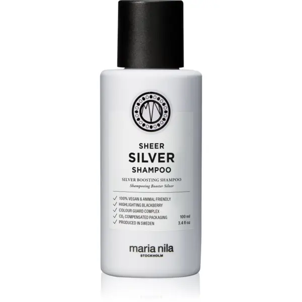 Maria Nila Maria Nila Sheer Silver Shampoo šampon za neutraliziranje bakrenih tonova 100 ml
