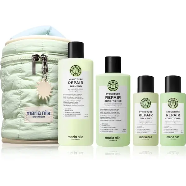 Maria Nila Maria Nila Structure Repair Beauty Bag poklon set za suhu i oštećenu kosu 4 kom