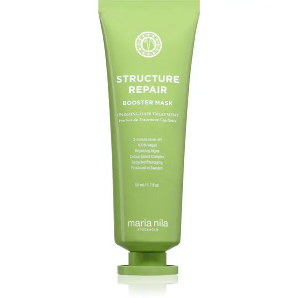 Maria Nila Maria Nila Structure Repair Booster Mask maska za dubinsku njegu za suhu, oštećenu i kemijski tretiranu kosu 50 ml
